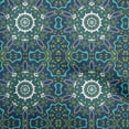 thumbnail image 1 of oneOone Rayon Royal Blue Fabric Moroccan Mosaic Diy Clothing Quilting Fabric Print Fabric By Yard 56 Inch Wide, 1 of 5