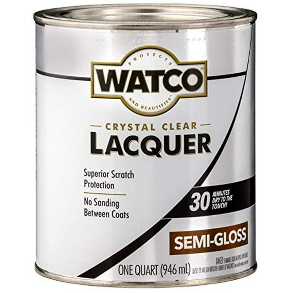 qt Rust-Oleum 63141 Clear Watco Brushing Lacquer, Semi-Gloss