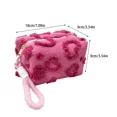 thumbnail image 4 of Plush Makeup Bag Cute Large Capacity Travel Pink Red Color Heart Cosmetic Bags For Women, 4 of 4