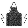 thumbnail image 2 of Pioneer Flower Floral Print Pattern Apron for Women and Men, Cotton Linen Waterproof with Pockets, Adjustable, 33x27 Inch for Kitchen, Gardening, BBQ, Salon, 2 of 6