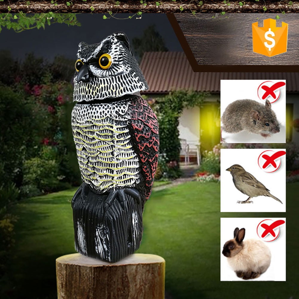 Fake Horned Owl Bird Scarecrow Decoy Deterrents Outdoor Nature Pest Repellent Fake Horned Owl Bird Scarecrow Decoy Deterrents Outdoor Nature Pest Repellent
