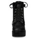 thumbnail image 3 of Botines De Combate Con Plataforma Tacón Grueso Cremallera Para Mujer Negro 41, 3 of 6