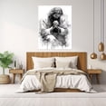 thumbnail image 3 of Mudket Jesus Canvas Wall Art, Black and White Praying Jesus Christ Canvas Print, Religious Christian Catholic Wall Decor for Bedroom Prayer Room Church, Framed Ready to Hang - 12"L x 8"W, 3 of 10