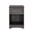 thumbnail image 2 of Benjara Vinie Nightstand with 1 Drawer and Shelf, Modern Taupe Gray Finish, 2 of 5