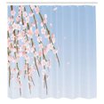thumbnail image 2 of Ambesonne Weeping Flower Shower Curtain, Art Cherry Blossoms, 69"Wx70"L, Pale Blue, 2 of 4