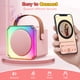 thumbnail image 5 of Mini Karaoke Machine para Niños, Altavoz Inalámbrico Bluetooth Portátil con 2 Micrófonos, Regalo de Cumpleaños Navideño Karaoke Kids Mejorado de 1200 Mah para Niñas y Niños, Rosa, Artículos para Fiestas en Casa, 5 of 9