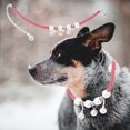 thumbnail image 5 of 30 + 7cmrose Redpet Collar Collar para mascotas con campana ajustable Moda Lindo Perros Gatos Collar Pu Aleación Azul Rojo Rosa Negro Suministros para mascotas, 5 of 5