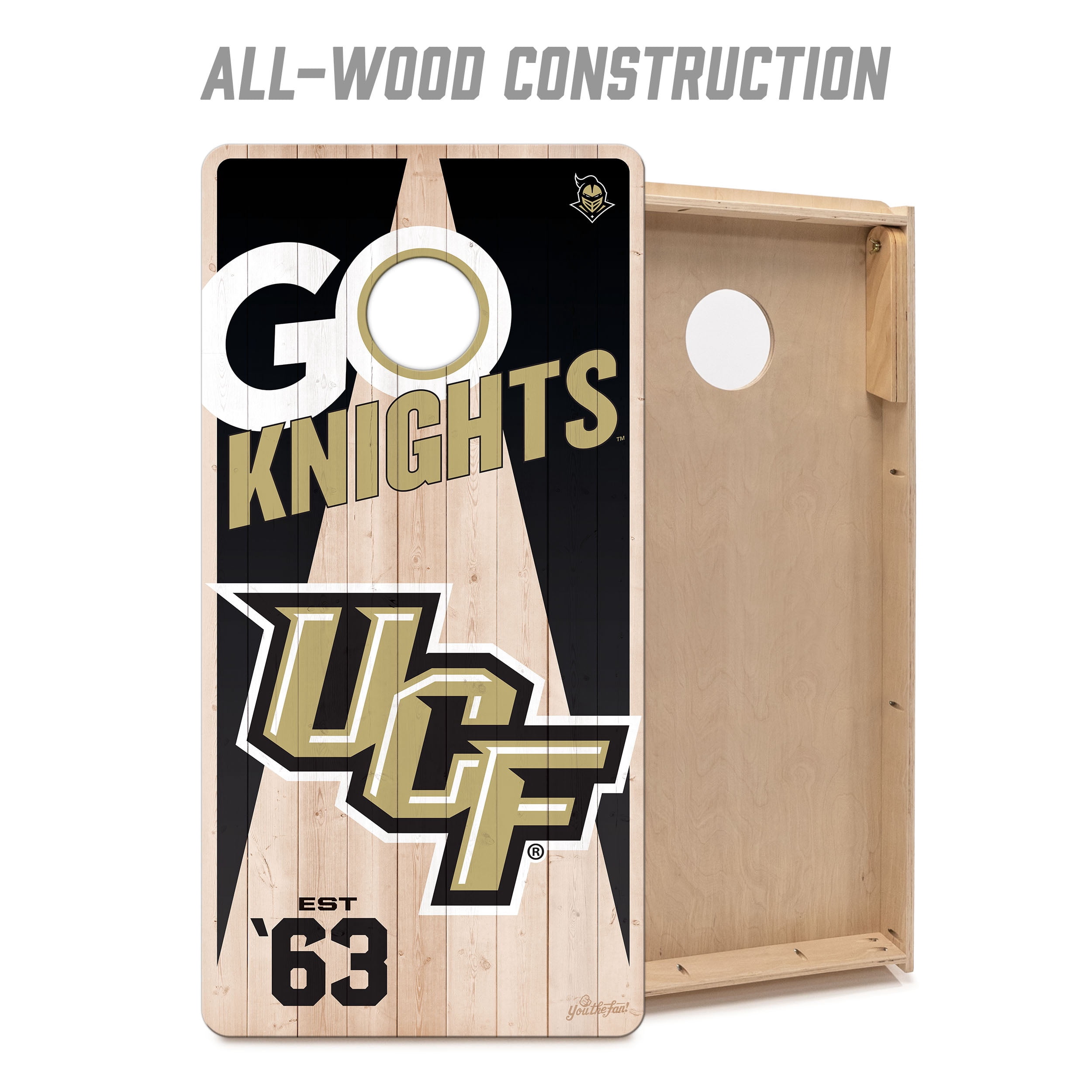 YouTheFan NCAA Central Florida Knights 2' x 4' Cornhole Game No Bags