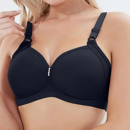 Blczomt Clearance Womens Bras No Wire Black Balconette Seamless Sexy Bra