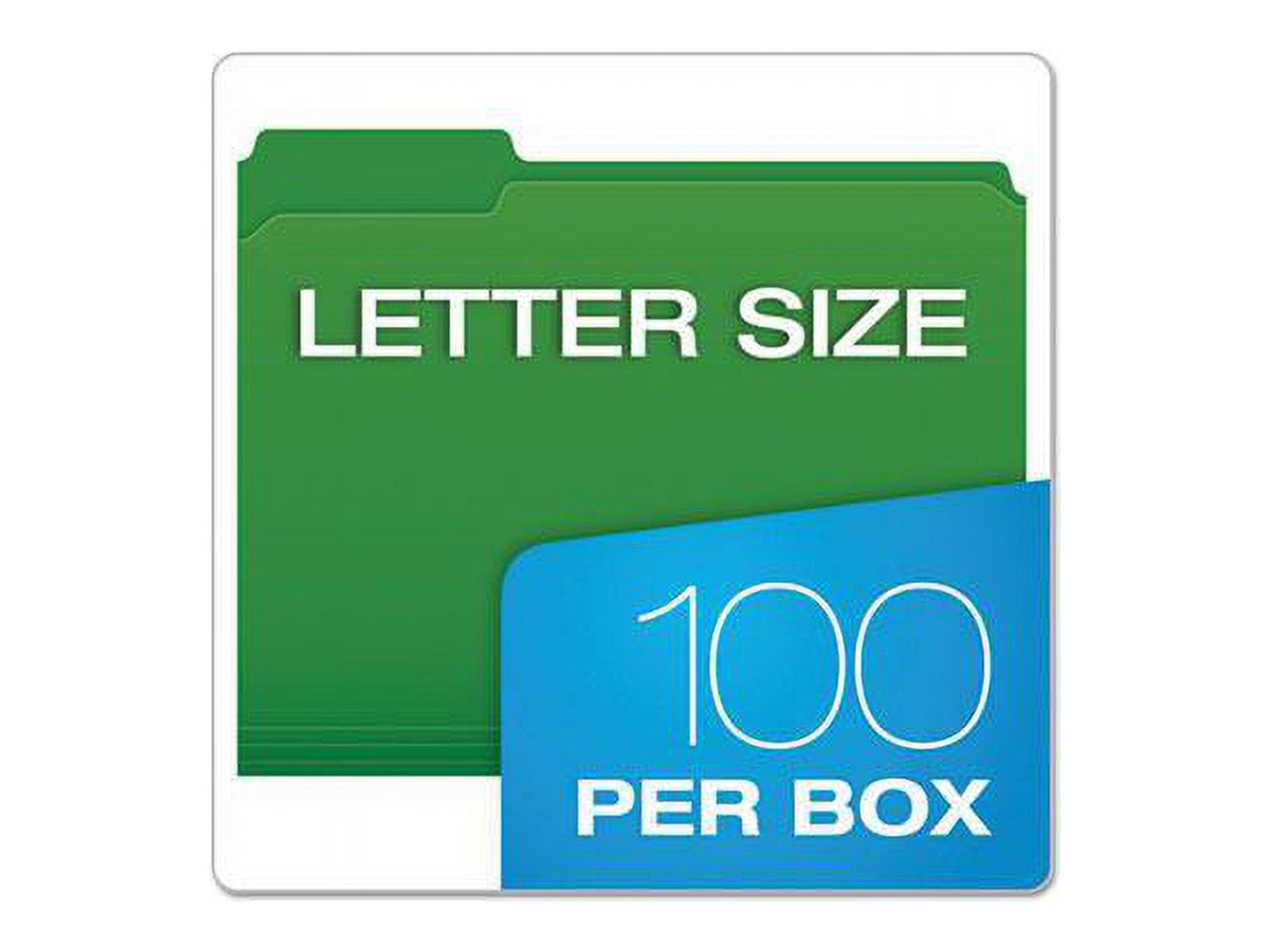 Pendaflex Reinforced Top Tab File Folders 1/3 Cut Letter Green 100/Box R15213BGR