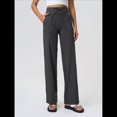 thumbnail image 4 of Pantalones Anchos y Cómodos para Mujer, con Bolsillos Grandes, para Fitness, Yoga y Deportes Casuales. Gris Extendido XL, 4 of 8