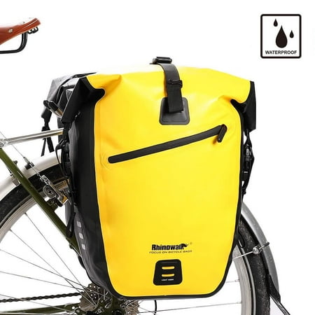 Rhinowalk Bike Bag Waterproof Bike Pannier Bag,(for Bicycle Cargo Rack Saddle Bag Shoulder Bag Laptop Pannier Rack Bicycle Bag Professional Cycling Accessories) (Best Bicycle Panniers 2019)