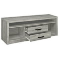 thumbnail image 3 of Burke 2-drawer Engineered Wood 59-inch TV Stand Grey Driftwood, 3 of 10