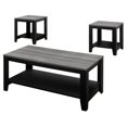thumbnail image 1 of Monarch Specialties Table Set, 3pcs Set, Coffee, End, Side, Accent, Living Room, Laminate, Black, Grey, Transitional, 1 of 4
