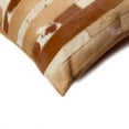 thumbnail image 3 of Natural Torino Madrid Cowhide Pillow | Brown | 18"x18", 3 of 3