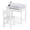 White 2, variant on Kids Table and Chair Set, Wooden Lift-Top Desk & Chair with Storage, Paper Roll Holder & Pen Slot, Activity Table Set for Art, Children Furniture Set for Daycare, Playroom (Gray)