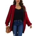 thumbnail image 3 of Yokua Women's Oversized Chunky Knit Cardigan Sweater Chunky Knit Long Sleeve Cardigan Jacket, 3 of 8