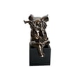 thumbnail image 1 of AFD Home 12016309 Ceramic Elephants Sculpture, Silver - Set of 3, 1 of 1