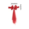 thumbnail image 3 of Daiosportswear Bow Shaped Chair Back,Christmas Tie,90% Polyester+10% Spandex,Stretchy,Plastic Buckle,13-16in Chair Back Width,Easy to Install,Durable,Wedding/formal Occasions,for Festive Events, 3 of 6