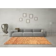 thumbnail image 3 of Ahgly Company Indoor Round Oriental Orange Modern Area Rugs, 6' Round, 3 of 4