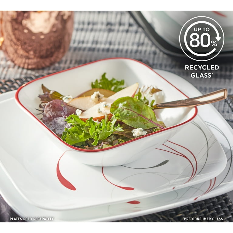 Corelle Splendor Square 12-Piece Glass Dinnerware Set (Service for