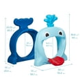 thumbnail image 2 of ECR4Kids Willow Climb-N-Crawl Whale, Head and Tail, Splish Splash/Royal Blue, 2 of 9