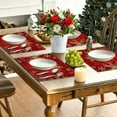 thumbnail image 6 of Christmas Placemat, Table Mat, Holiday Dining Table Decoration Set, Festive Christmas Design, Easy-Clean Durable, Reusable Non-Slip Surface, 4-Pack for Family Gatherings and Seasonal Home Decor, 6 of 9