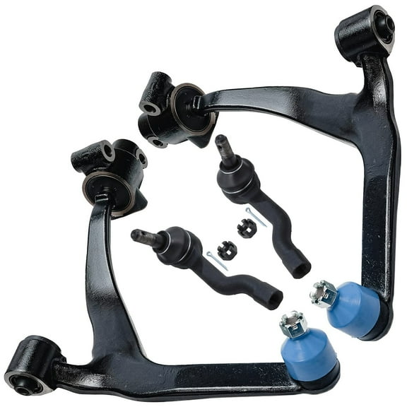 Detroit Axle - Front Lower Control Arms for 2003-2008 Infiniti FX35 FX45 2004 2005 2006 2007, 2 Front Lower Control Arms with Ball Joints, 2 Outer Tie Rods Replacement