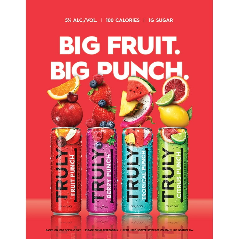 Truly Hard Seltzer Punch Mix Pack - 12pk/12 Fl Oz Slim Cans : Target