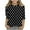 B-Black, variant on Kids Gragghic Shirts 3/4 Sleeve Blouse Star Print Pullover Soft Round Neck Undershirt F-Pink