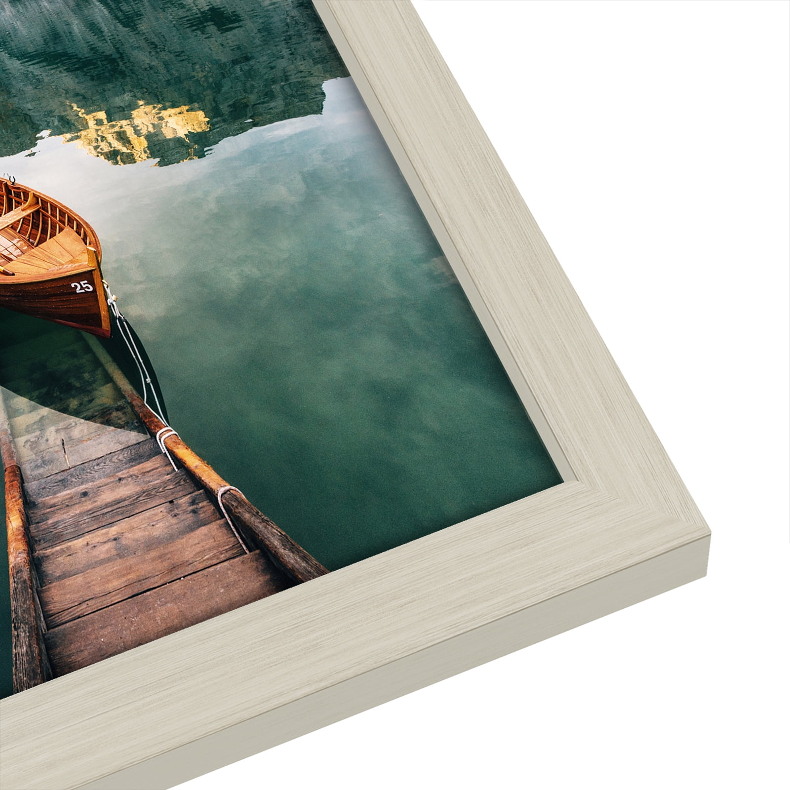 Americanflat 12x18 Picture Frame, MDF wood and shatter-resistant glass, portrait and landscape display, Lightwood