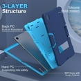 thumbnail image 6 of REQO Case for Galaxy Tab A9 Plus 11 inch (2023), High Impact Protective Heavy Duty Shockproof Kickstand Cover for Samsung Galaxy Tab A9+ Plus 11" Model (SM-X210/X215/X216), 6 of 7