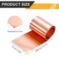 thumbnail image 2 of Copper Flashing, 32 Gauge 0.2mm Thickness 99.95% Pure Copper Sheet Roll, 3" Width x 6.5ft Metal Foil Plate for Roofing Repair, DIY Project, and Electricity, 2 of 7