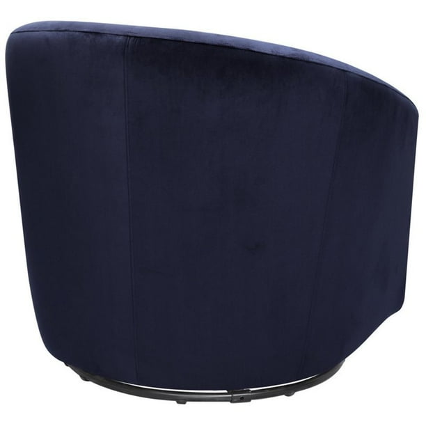 Babyletto Madison Microsuede Fabric Swivel Glider in Navy Blue Walmart