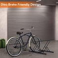 thumbnail image 6 of 2 Bike Rack Floor Stand, Heavy Duty Bicycle Parking Holder for Garage, Yard, Patio - Space-Saving Black, 6 of 6