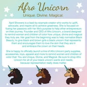 Afro Unicorn Shimmering Silver Sequin Journal