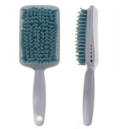 Hair Drying Microfiber De-Tangle Brush Helps Absorb Any Left Over Dampness After Using Your