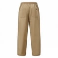 thumbnail image 6 of Ceisia Men's Casual Cotton Drawstring Pants with Loose Fit Khaki XXL Gifts for Father, 6 of 8