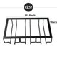 thumbnail image 5 of Soporte para copas de vino, estantes para colgar copas, copas de vino, estantes para colgar copas, estante para copas de vino debajo del gabinete, organizador de metal para bar, cocina, negro con 3, 5 of 5