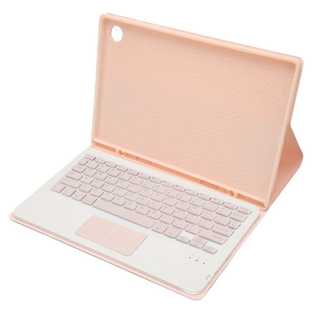 Funda con teclado Sakura Pink, magnética, desmontable, inalámbrica, con ranura para lápiz y panel táctil para Galaxy Tab A8 de 10,5 pulgadas.