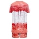 thumbnail image 4 of Conjunto de Ropa de Salón de las Mujeres Impreso Cuello Redondo Manga Corta Superior Y Pantalones, Ropa de Casa Suave Dos Piezas, 4 of 5