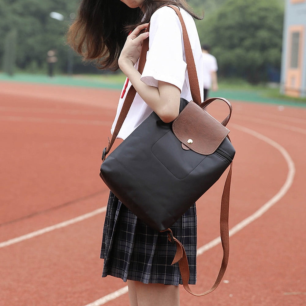 Onhuon School Bag Bags Leisure Travel Nylon Zipper Bag Student Backpack Folding Bag Shoulder Bag Walmart Com