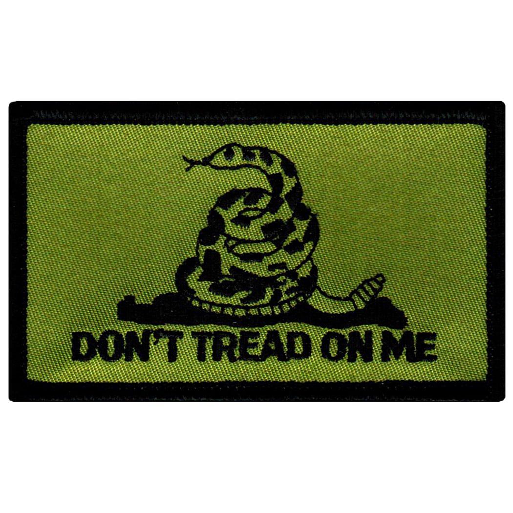 Don't Tread on Me Embroidered Camouflage Patch Gadston Flag 3.5 x 2.5 inches 