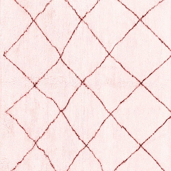 Ahgly Company Machine Washable Indoor Square Solid Red Modern Area Rugs, 6' Square