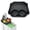 Black, variant on FXMLRLK Complete Celebration Tray Featuring Combined Drink Spaces and Meal Separator Panels 9.76x9.45inch Strong Build Easy Beach Tray,Green