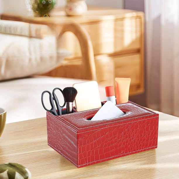 Herunwer Multifunctional Paper Box Remote Control Storage Box