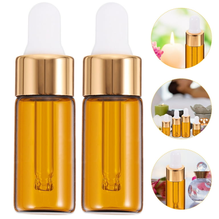 Mini 5ml Clear Glass Eye Dropper Vials Containers 5CC Small Cute