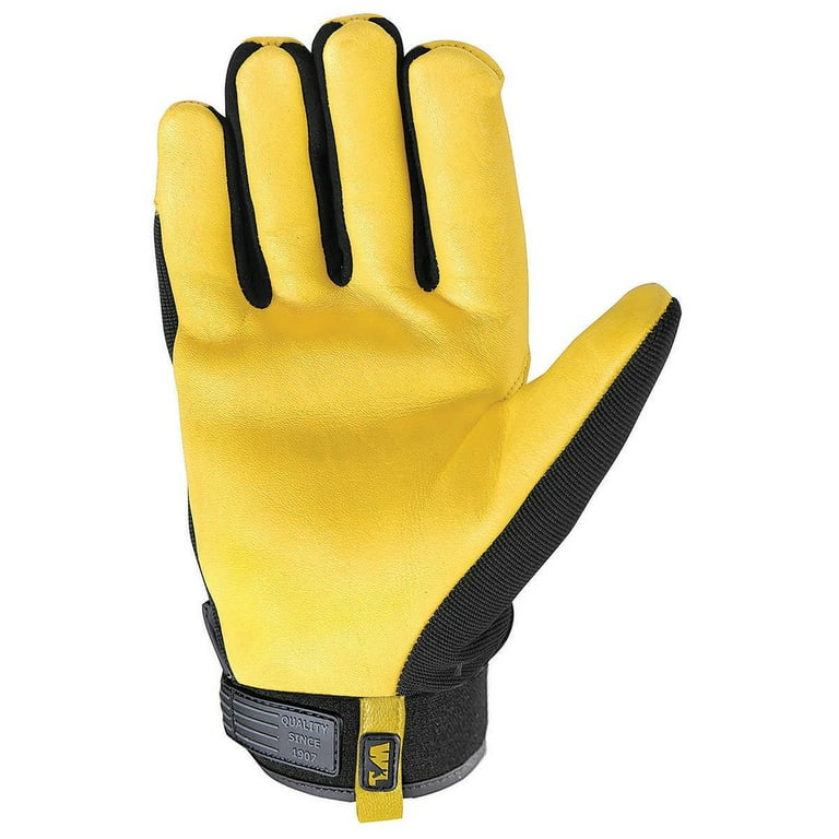 Wells Lamont Men's Leather Work Gloves Medium Size 6-pair, Genuine  100% Leather.