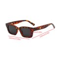 thumbnail image 2 of Lunettes de Soleil Carrées pour Femmes Mode Anti-UV Lunettes de Protection Style Rue Cadre en Plastique, 2 of 6