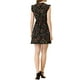 thumbnail image 3 of Vestido Casual de Verano Floral con Volantes y Manga Corta para Mujer XL Negro, 3 of 6